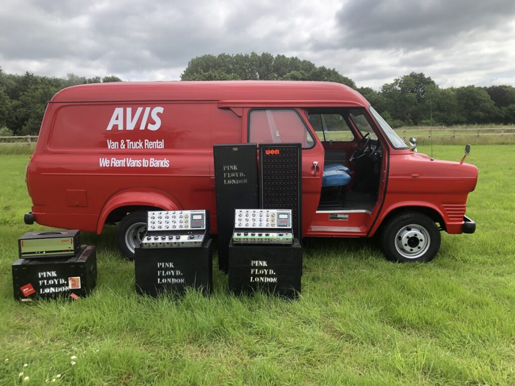 Pink Floyd Style Avis Van and Wem Equipment. Pink Floyd Vintage PA System on show this summer.