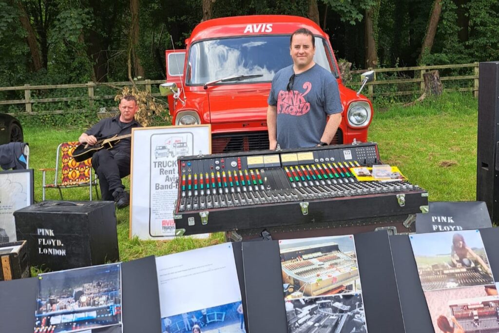 NPF blogger Keith with CV Vintage Audio Pink Floyd PA