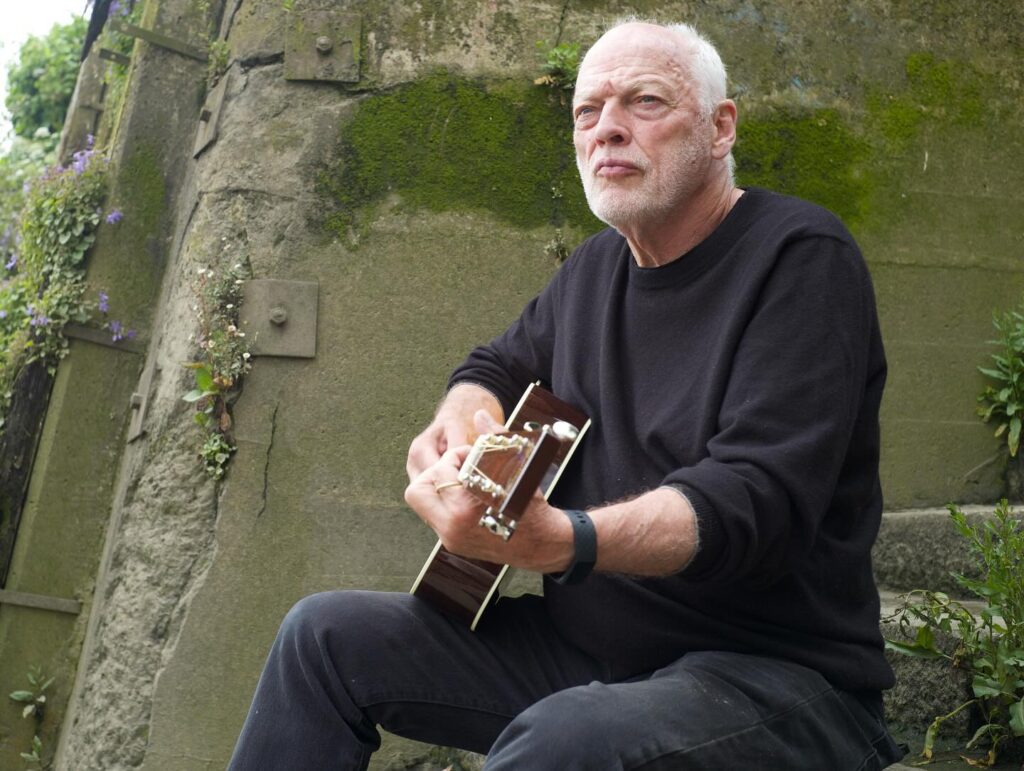 David Gilmour Filming Between Two Points at Elder Press Cafe
