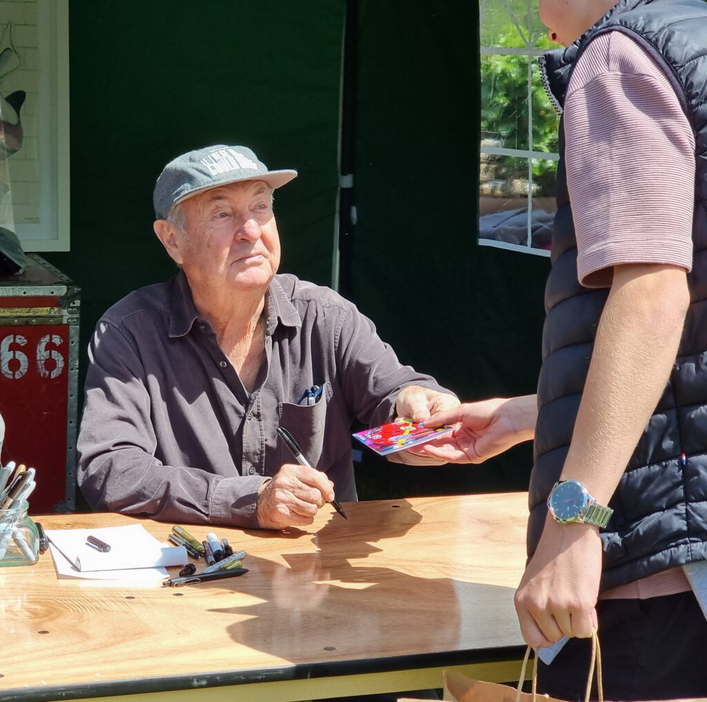Nick Mason memorabilia signing