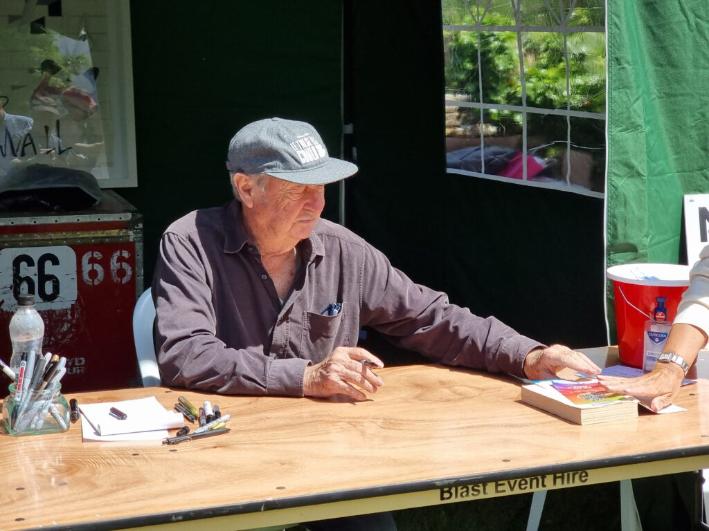 Nick Mason memorabilia signing
