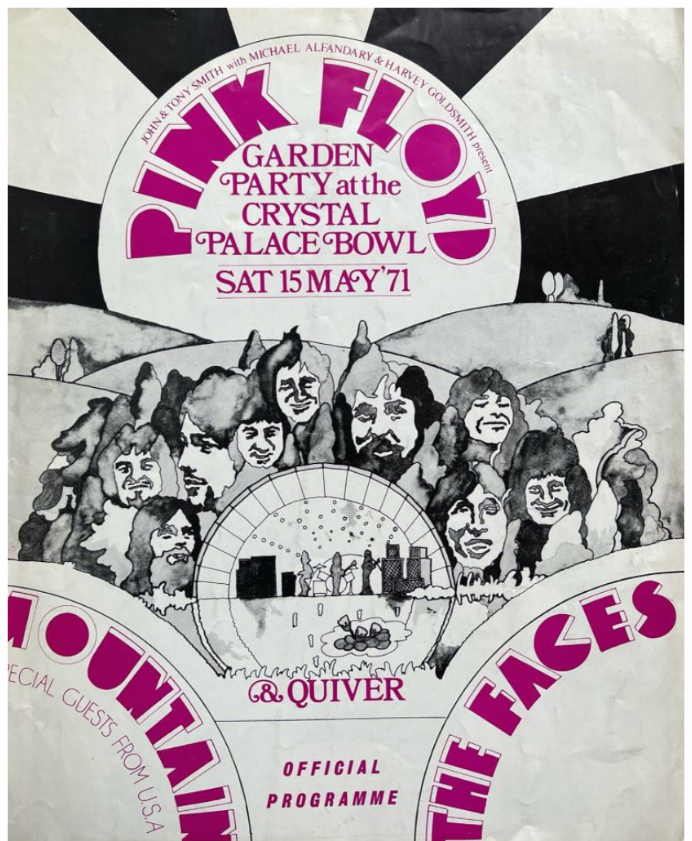 1971 Pink Floyd Crystal Palace Bowl Tour Programme pg01