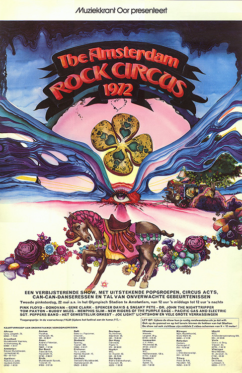 1972-05-22 Pink Floyd Olympic Stadium, Amsterdam, Netherlands, May 22