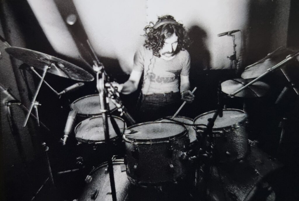 1972 Nick Mason recording Obscured By Clouds at Strawberry Studios Paris