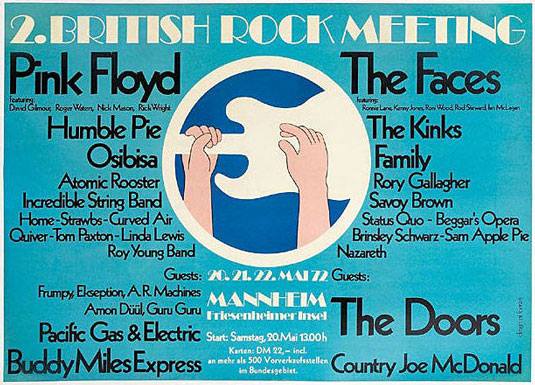 1972 Pink Floyd 2nd British Rock Meeting in Germany