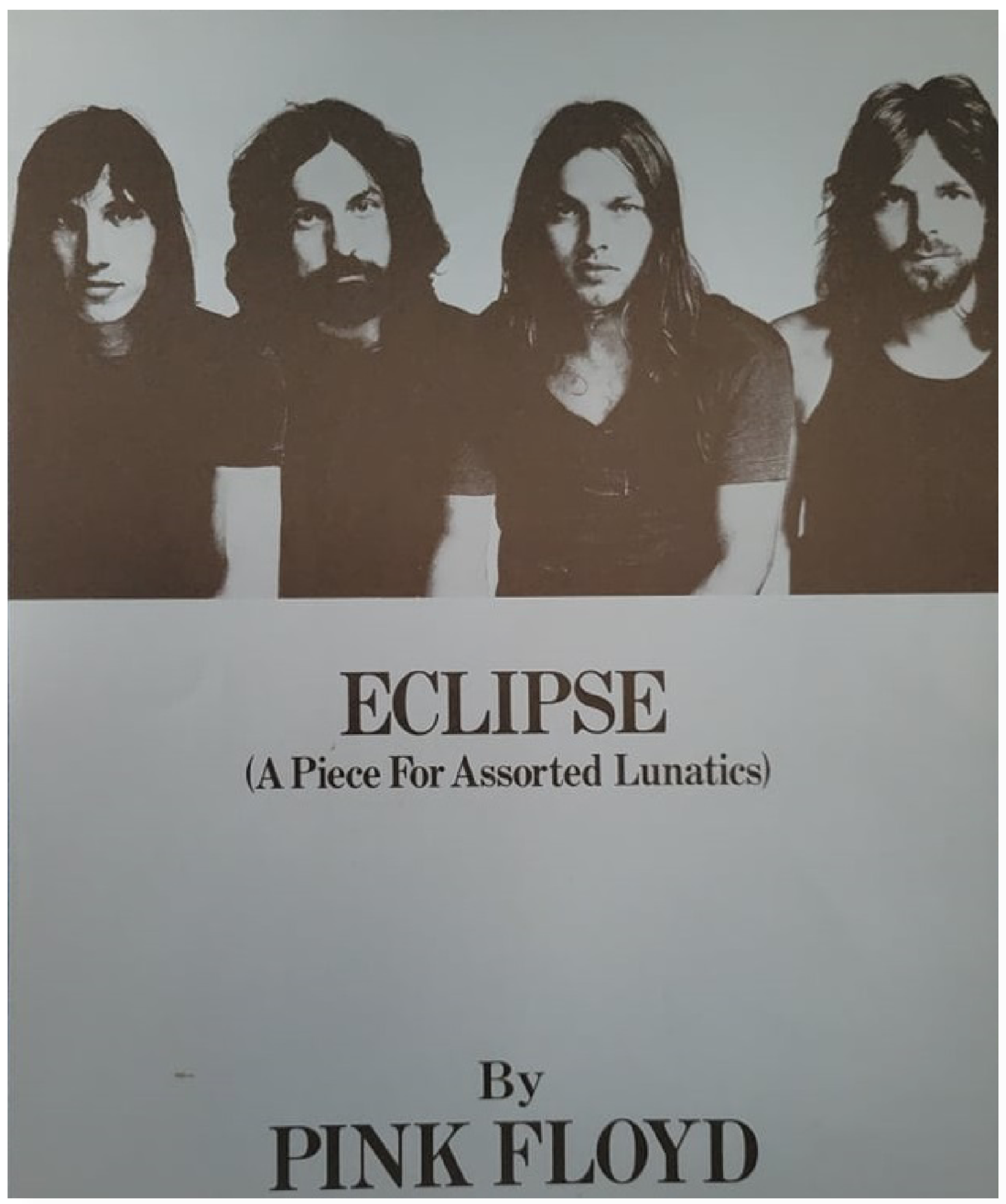 1972 Pink Floyd Eclipse Tour Programme American Leg