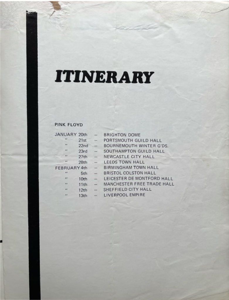 1972 Pink Floyd Show Souvenir Book pg06