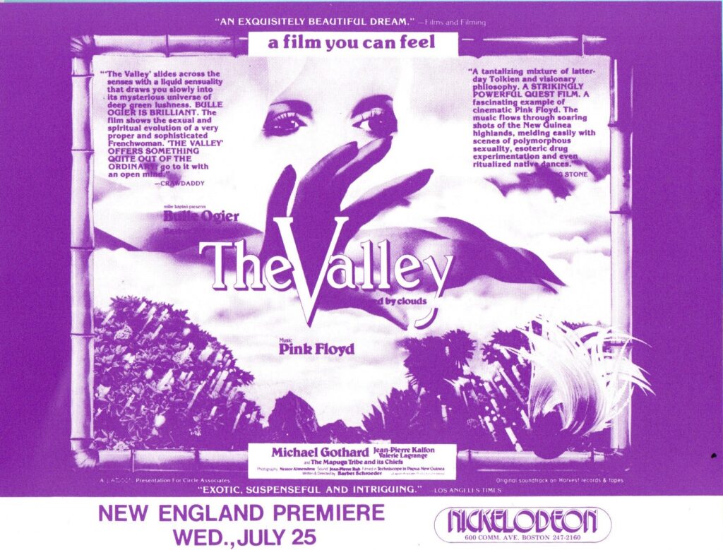 1972 The Valley film handbill