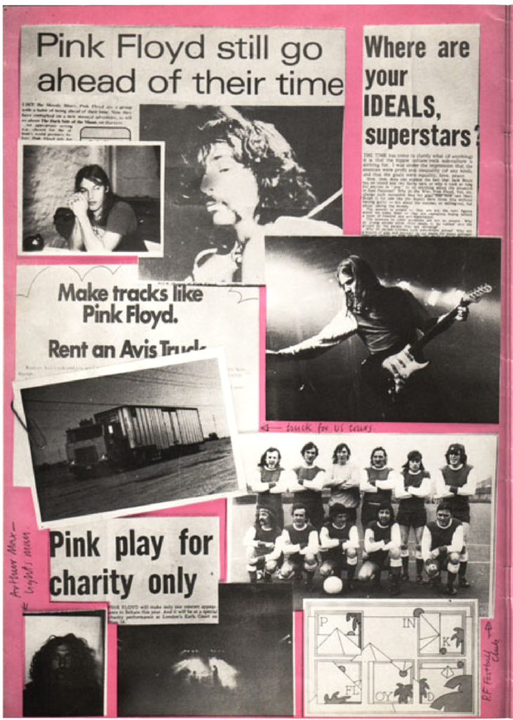 1973 Pink Floyd Earls Court Official Tour Programme pg10