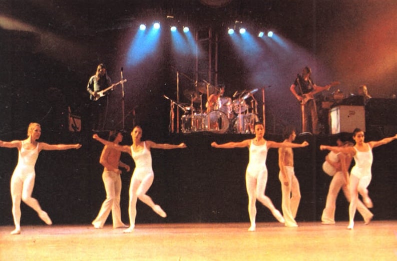 1973 Pink Floyd performing at Roland Petite Ballet
