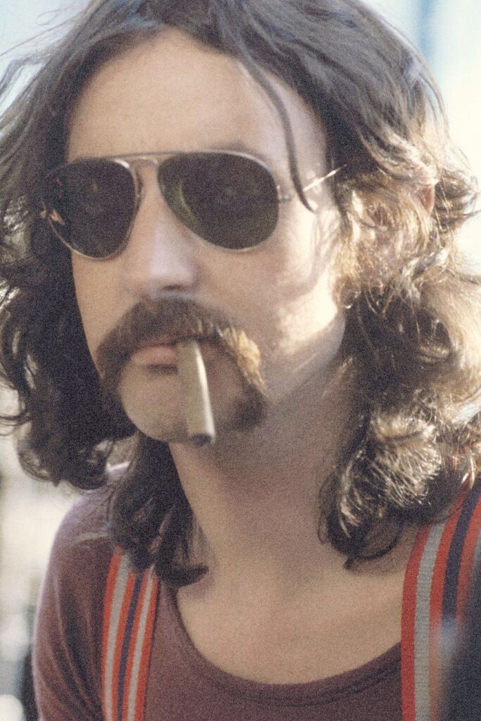 Nick Mason Pink Floyd backstage at Amsterdam Rock Circus at the Olympisch Stadium on May 22 1972 Amsterdam Netherlands © Peter Mazel pic 3