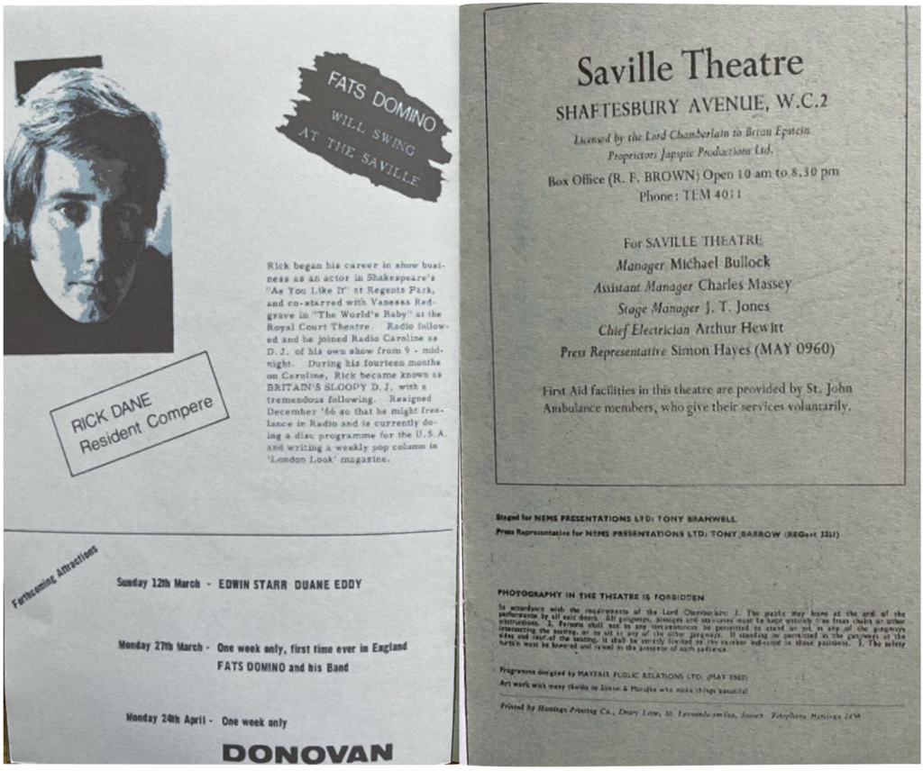 Pink Floyd Saville Theatre 5th March 1967 pg06-07