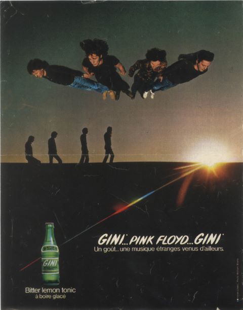 1974 Pink Floyd French Drink Gini Advert (2)