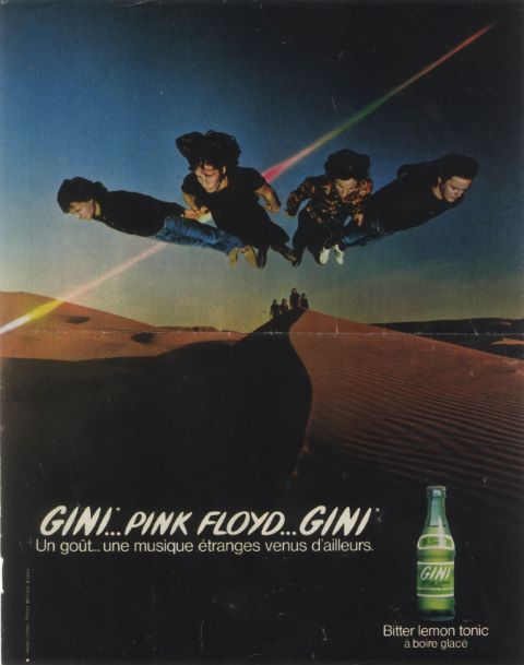 1974 Pink Floyd French Drink Gini Advert (3)