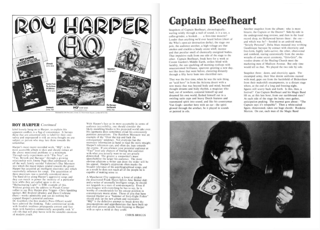 1975 Pink Floyd Knebworth Park 5th July Tour Book pg06-07