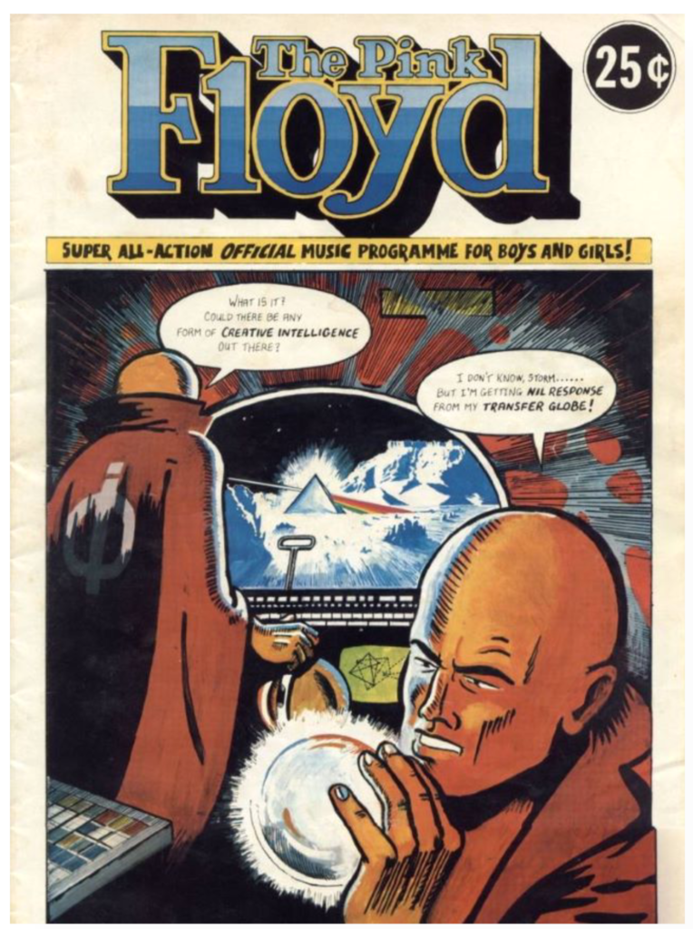 1975 Pink Floyd ‘Comic’ Tour Book Programme pg01