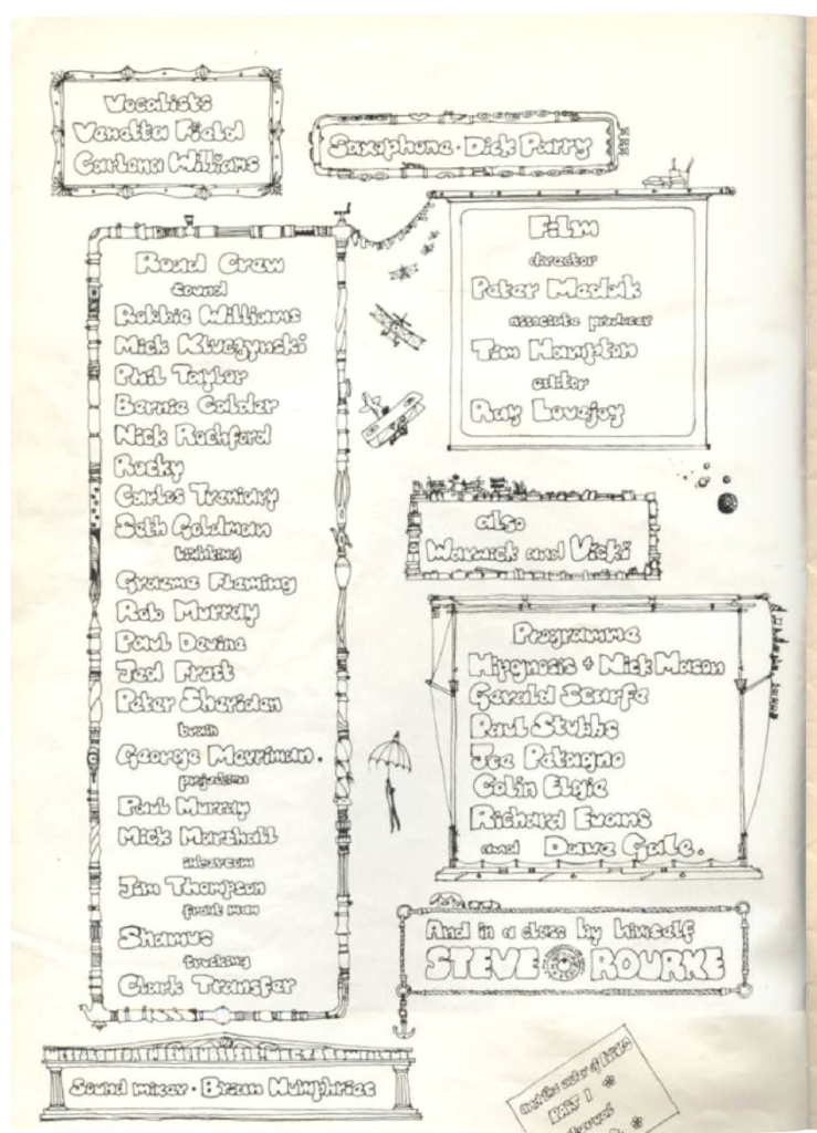 1975 Pink Floyd ‘Comic’ Tour Book Programme pg02