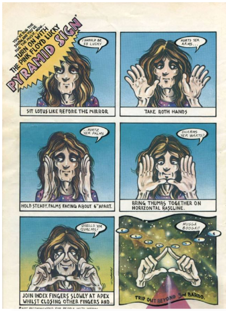 1975 Pink Floyd ‘Comic’ Tour Book Programme pg16
