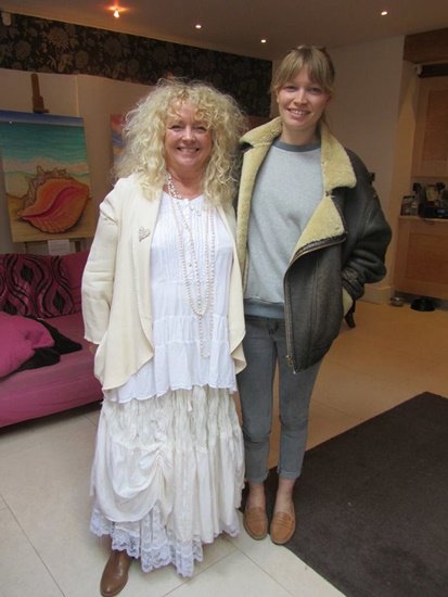 Sara with mother Ginger Gilmour at 'Stepping into the Light' in Brighton 2013