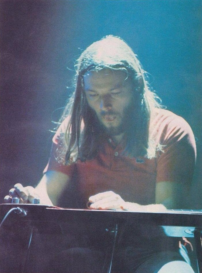 1977-01-23 David during Shine On You Crazy Diamond Dortmund, Germany, European Animals In The Flesh Tour 77