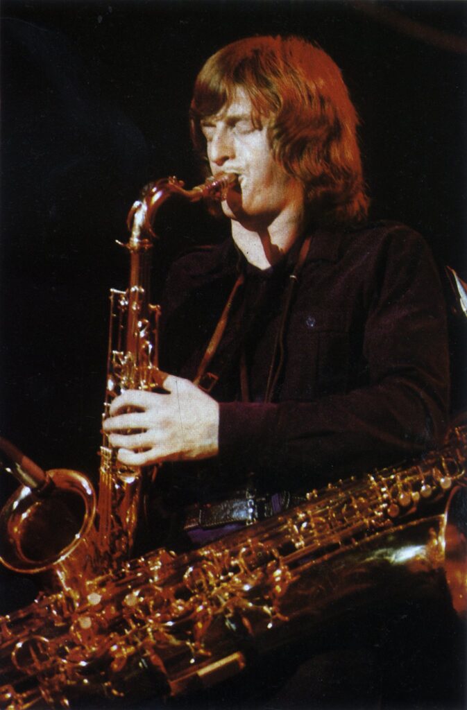 1977 Dick Parry on Saxophone on In The Flesh Tour