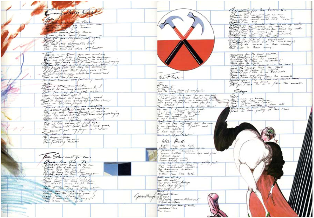 1981 Pink Floyd The Wall Dortmund Tour Programme pg16-17