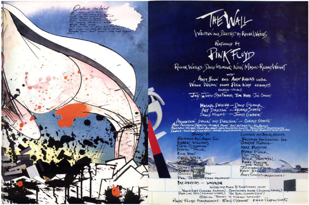 1981 Pink Floyd The Wall Dortmund Tour Programme pg22-23