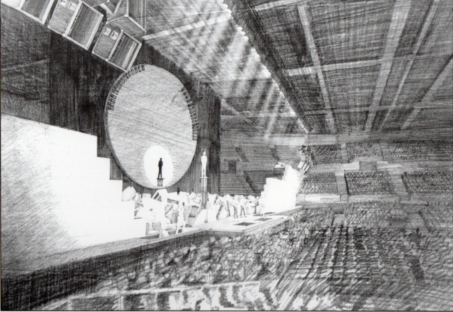 1979 Mark Fisher The Wall Drawing Audience View