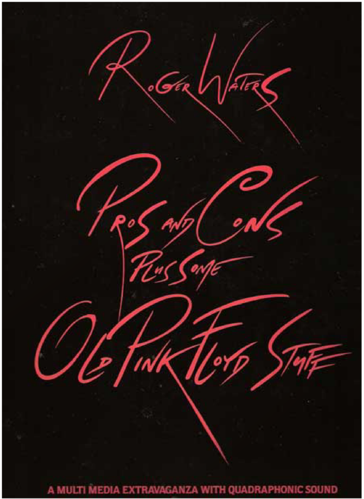1984-85 Roger Waters Pros & Cons Tour Book Version 2 pg01