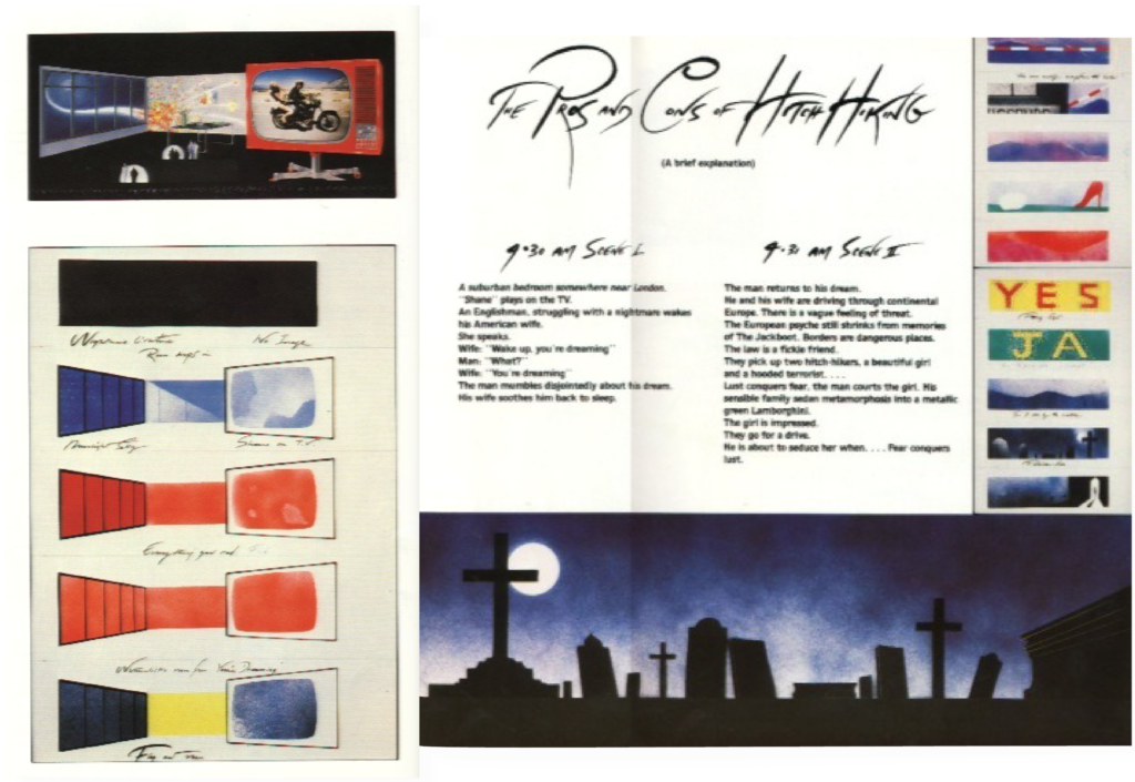 1984-85 Roger Waters Pros & Cons Tour Book pg18-19