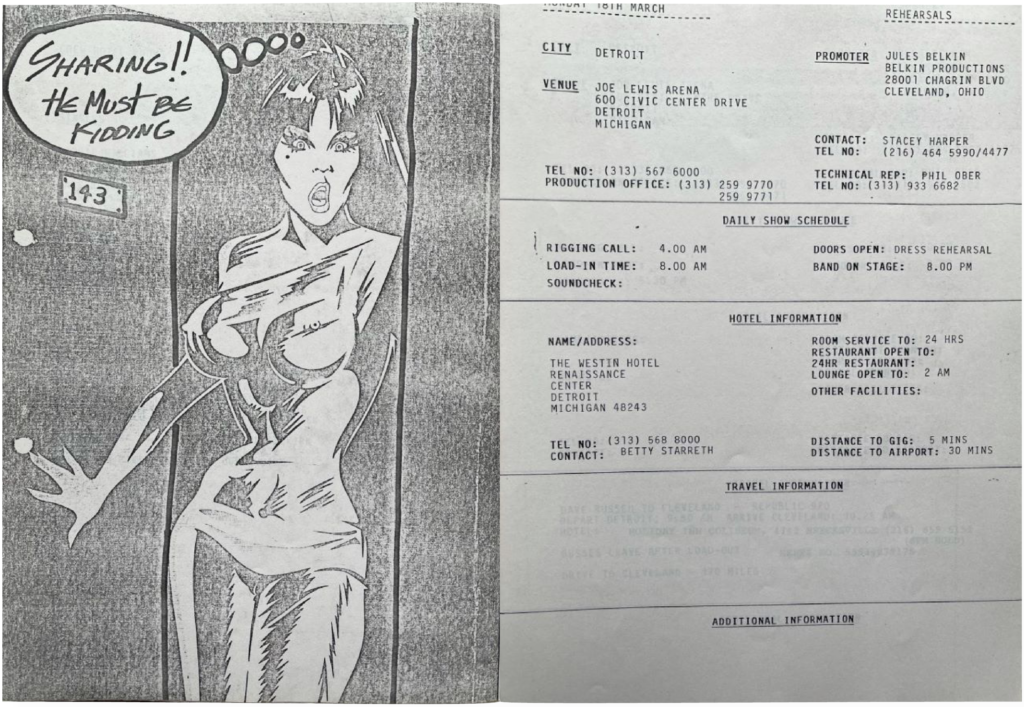 1985 Roger Waters Pros And Cons Tour Itinerary pg04-05