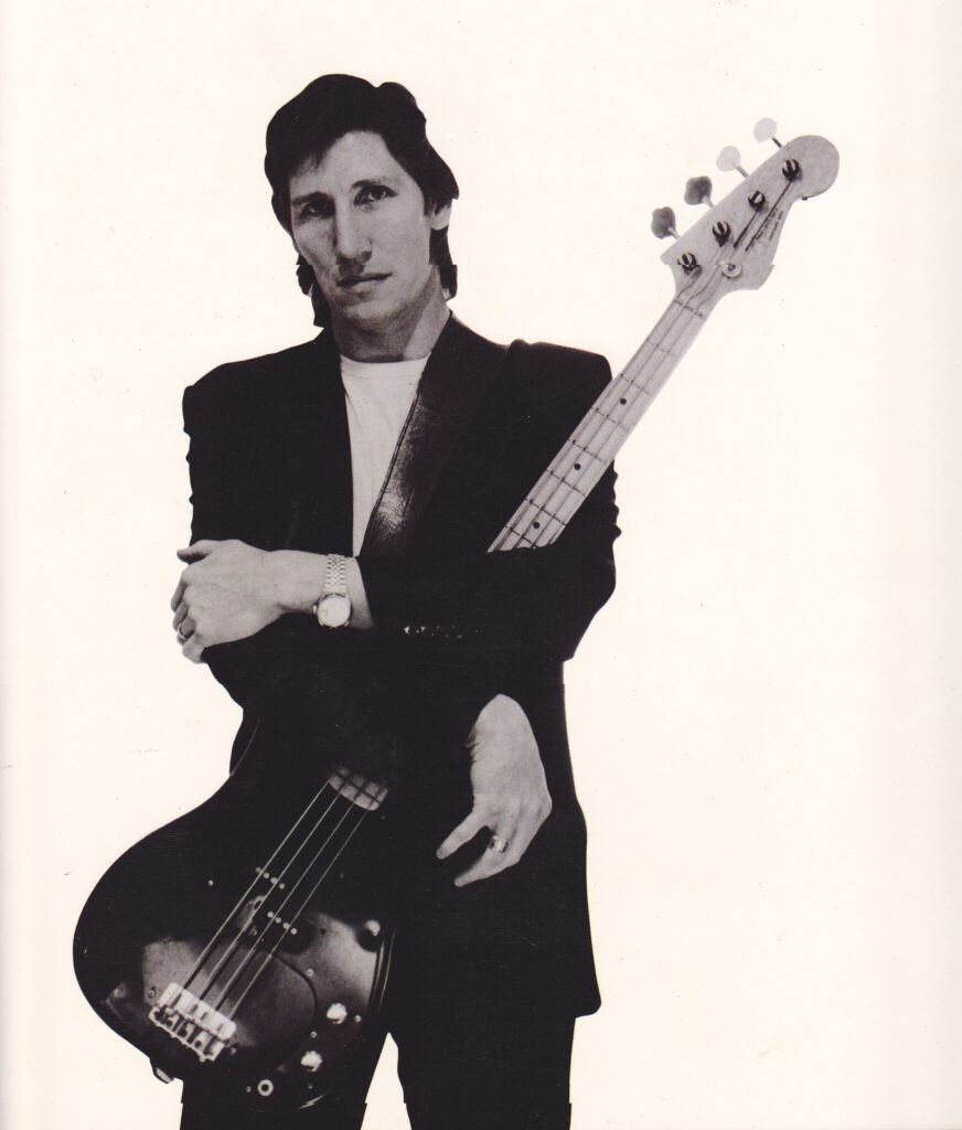 1985 Roger Waters with bass guitar