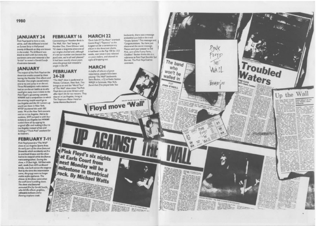 1988 Pink Floyd Wembley Unofficial Tour Programme pg08-09