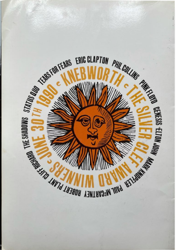 1990 Pink Floyd Knebworth Silver Clef Award Winners pg07