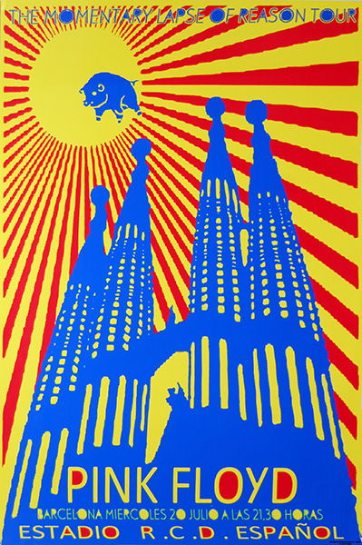 1988 Pink Floyd Estadio Sarria Espanol FC in Barcelona, Spain on July 20, 1988