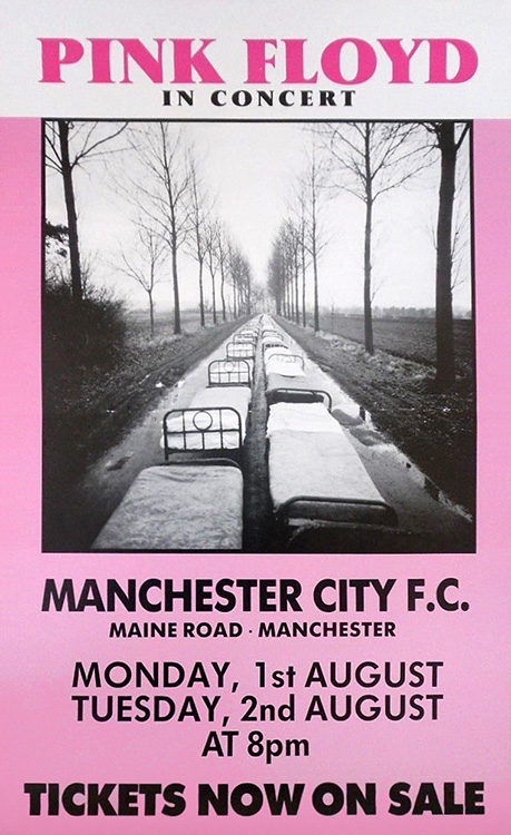 1988 Pink Floyd Manchester, England poster August 1 and 2, 1988