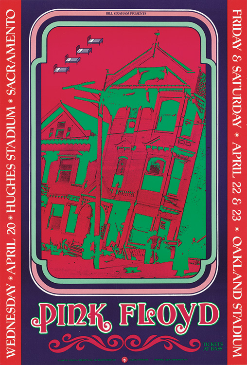 1988 Pink Floyd Sacramento & Oakland, California poster
