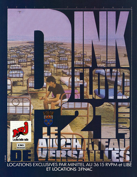 1988 Pink Floyd Versailles poster no 1 June 21, 1988