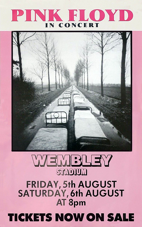 1988 Pink Floyd Wembley Stadium poster no 1 August 5 and 6 1988