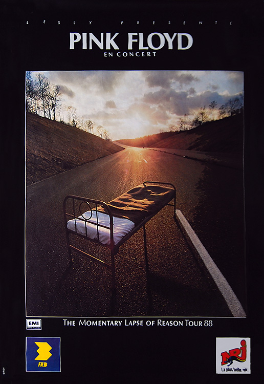 1988 The Momentary Lapse of Reason Tour 88, French tour poster 1 June 1988