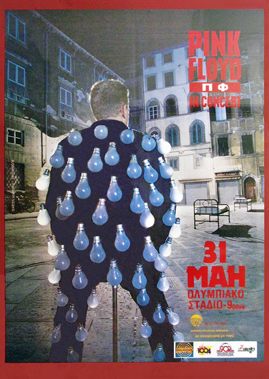1989 Pink Floyd Athens, Greece poster
