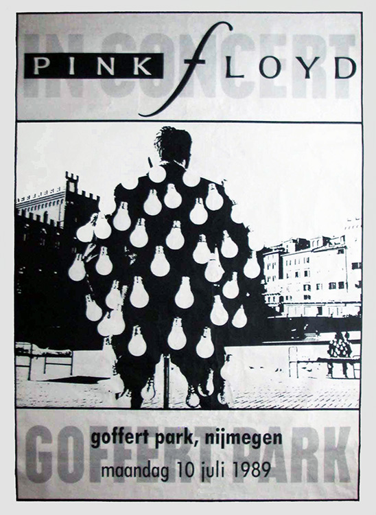 1989 Pink Floyd Nijmegen, Netherlands poster