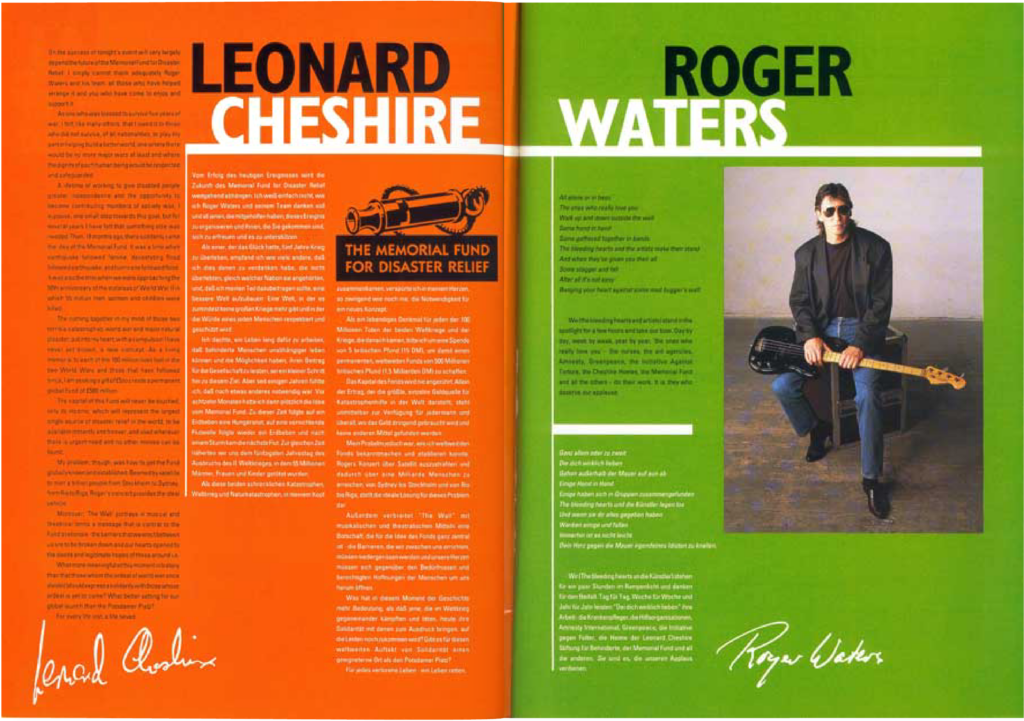 1990 Roger Waters The Wall in Berlin Programme pg04-05