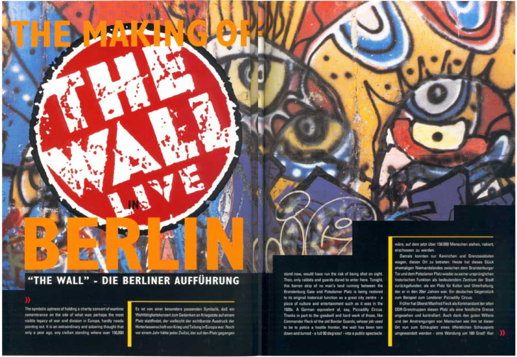 1990 Roger Waters The Wall in Berlin Programme pg16-17