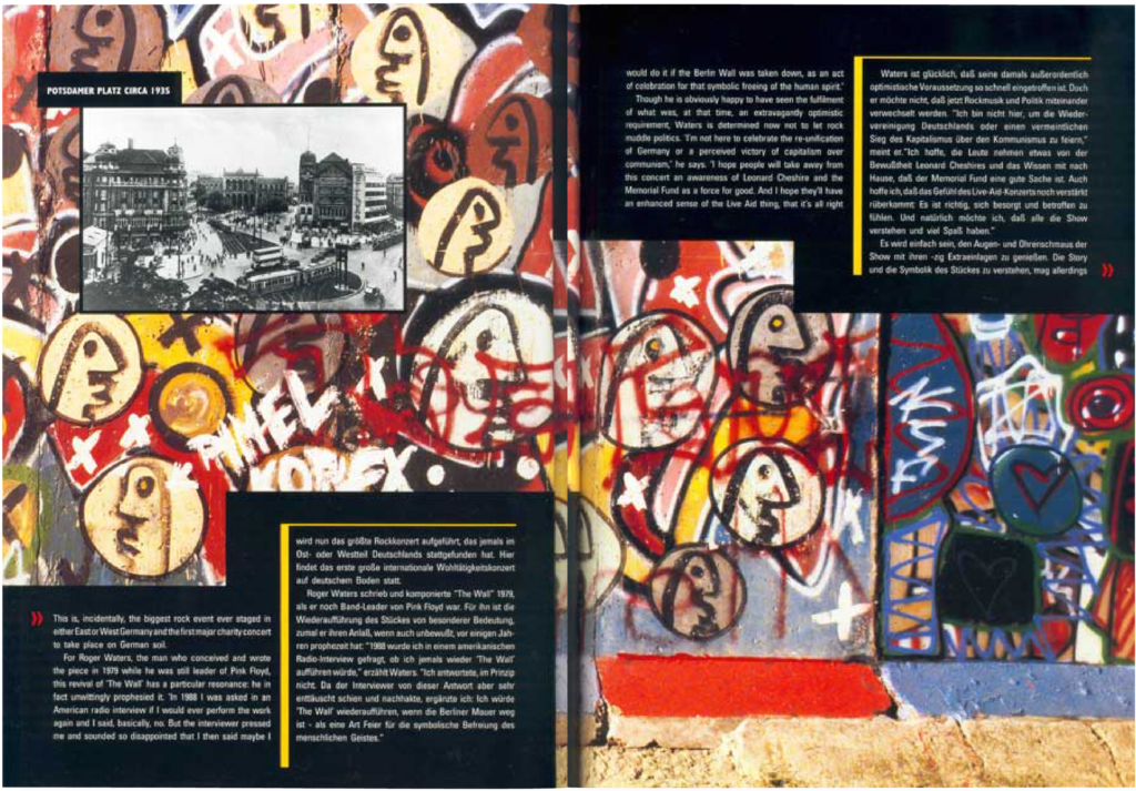 1990 Roger Waters The Wall in Berlin Programme pg18-19
