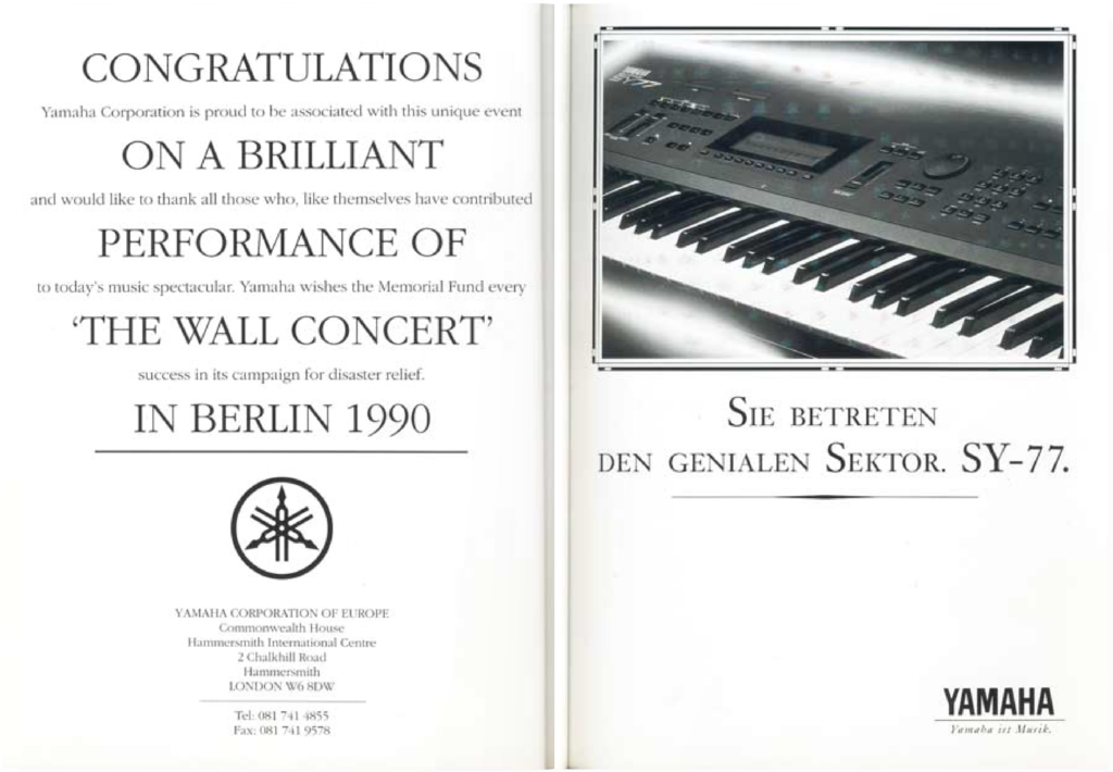 1990 Roger Waters The Wall in Berlin Programme pg20-21