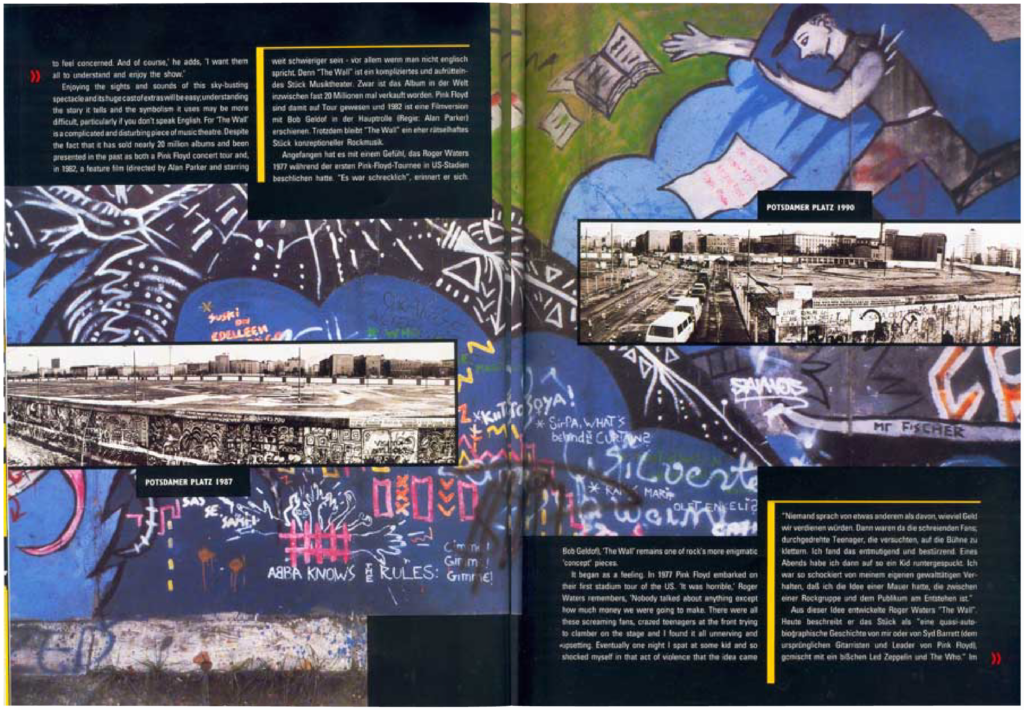 1990 Roger Waters The Wall in Berlin Programme pg22-23