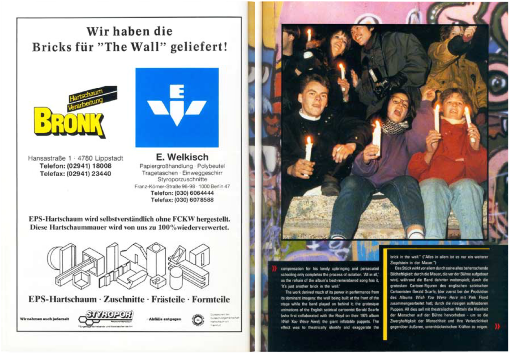 1990 Roger Waters The Wall in Berlin Programme pg26-27