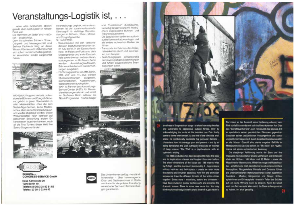 1990 Roger Waters The Wall in Berlin Programme pg28-29