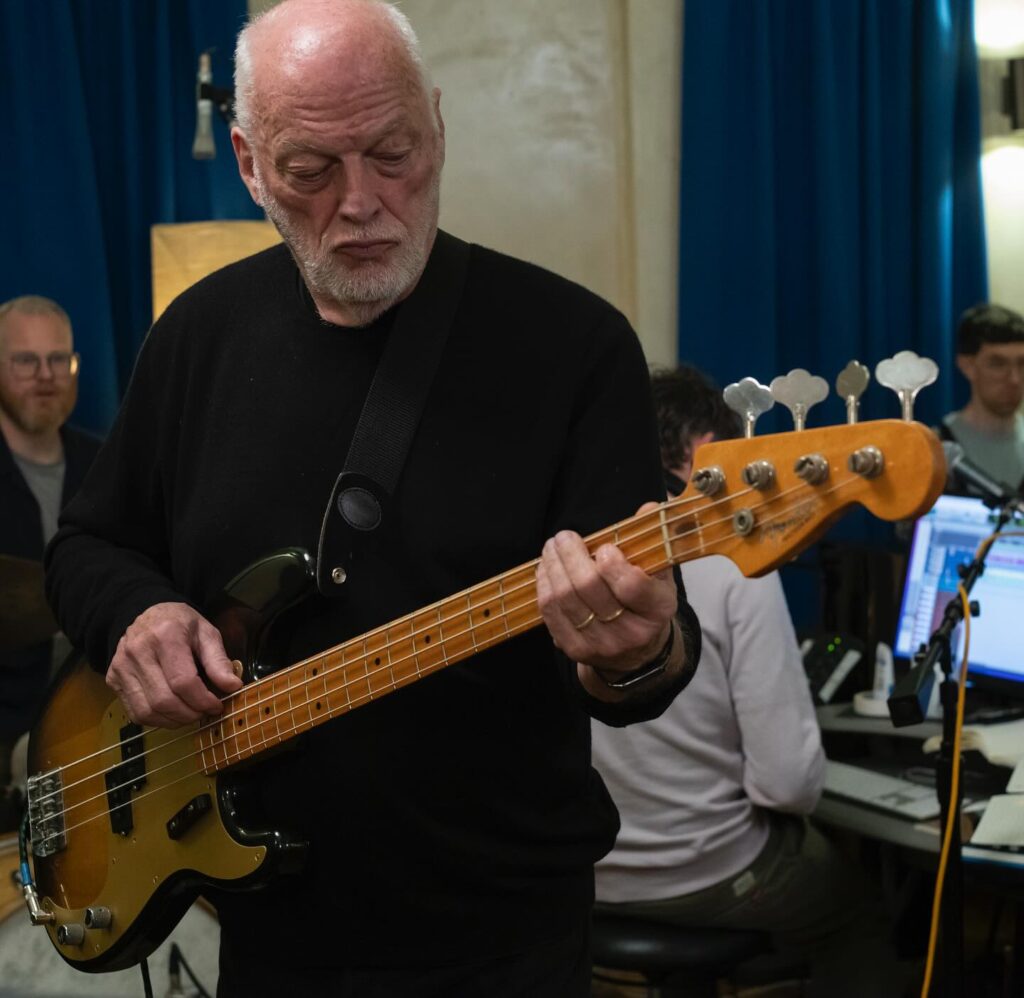 David Gilmour Tour 2025 2026 playing Bass Guitar